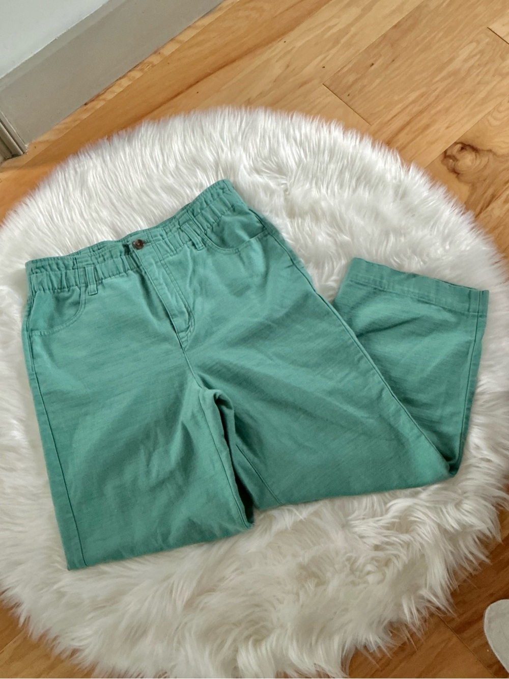 J. Crew Cropped Straight Leg High Rise Cotton Pants Size 8